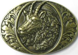 BELTINGER Gürtelschnalle Steinbock 4,0 cm - Buckle Gürtelschließe 40mm - für Jagd-Outfit - Gürt (1-St)