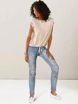heine T-Shirt Spitzen-Shirt