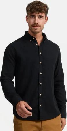 Indicode Langarmhemd Riverside Langarmhemd mit Button-Down-Kragen