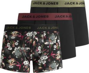 Jack & Jones Herren Boxershort JACFLOWER MICROFIBER TRUNKS 3er Pack