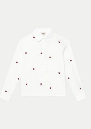 Kids ONLY Hemd Lina 15317047 Weiß Regular Fit