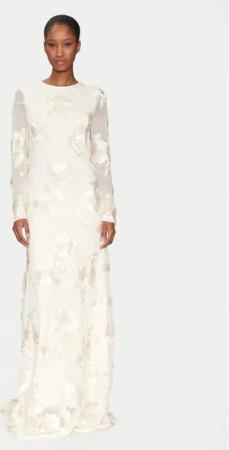 YAS Abendkleid Floree 26036358 Weiß Regular Fit