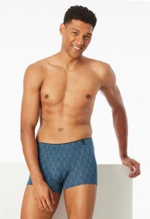 Shorts Modal gemustert atlantikblau - Long Life Soft 5
