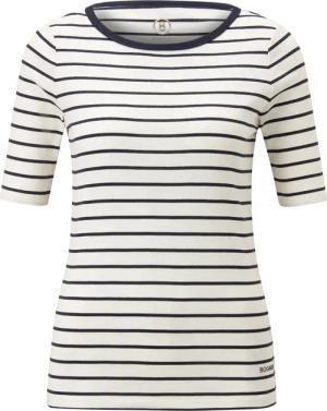 BOGNER T-Shirt Louna für Damen - Off-White/Navy-Blau - 38