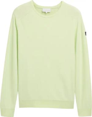 TOM TAILOR Herren Strickpullover aus Baumwolle, grün, Gestreift, Gr. L