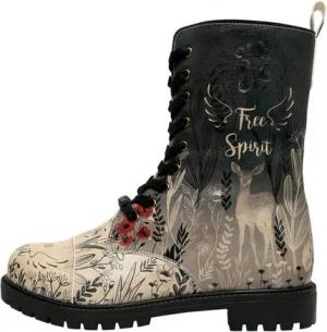 DOGO Damen Zipsy Damen Boots Vegan Damen Stiefel / Female Schnürboots Vegan