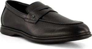 AIGNER Herren Loafer schwarz Glattleder