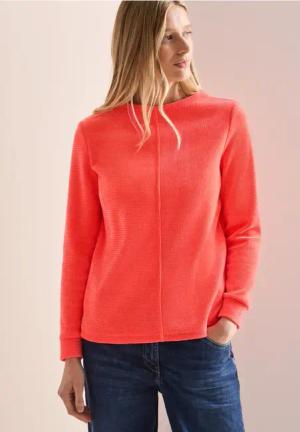Cecil Damen Cord-Shirt in Orange, Gr: XL