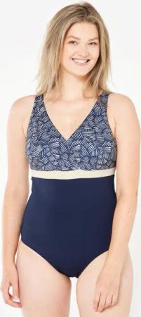 Badeanzug Damen große Oberweite - Mia All Mini blau
