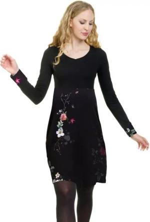 3Elfen Jerseykleid Langarm Kleid Lillie Jerseykleid mit Blumen by 3Elfen