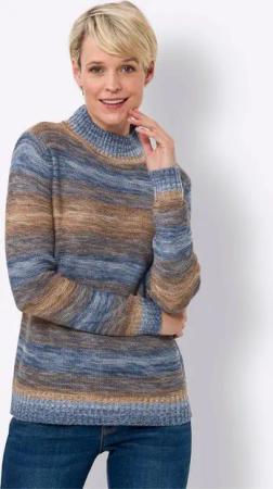 Sieh an! Strickpullover Stehkragenpullover