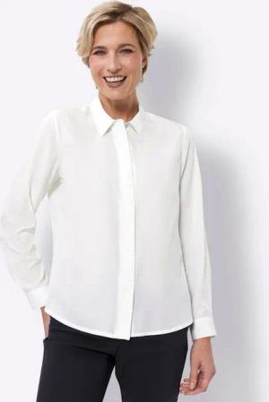 Sieh an! Klassische Bluse Langarm-Bluse