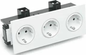 Rehau Steckdose 3-fach SIGNA IN rws BRK 3STD rws/rt