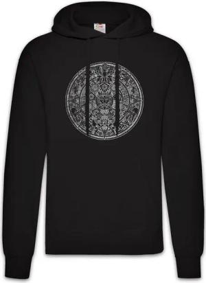 Urban Backwoods Hoodie Aztec Mandala Herren Hoodie Azteken Indians American Mayans Maya Mayas (1-tlg) Sign Calendar Mexico
