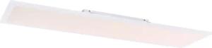 GLOBO LED-Deckenleuchte ROSI 41604D5 Opal weiß Acryl Aluminium B/H/L: ca. 30x5,5x120 cm 1 Brennstellen