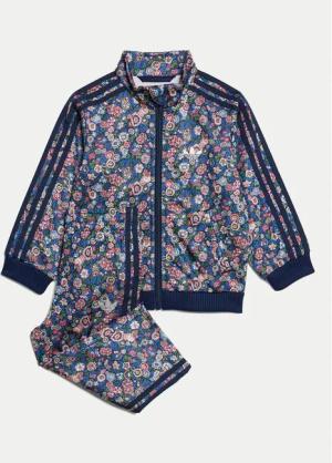 adidas Jogginganzug Liberty London Firebird JC8032 Dunkelblau Regular Fit