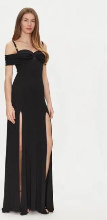 Elisabetta Franchi Abendkleid AB-R08-51E2-V800 Schwarz Regular Fit