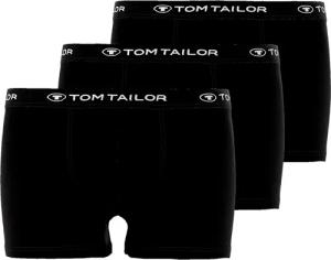 TOM TAILOR Boxershorts "Buffer", (3er Pack), mit angenehmen Logobund