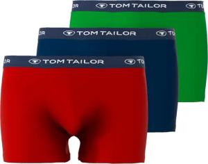 TOM TAILOR Boxershorts "Buffer", (3er Pack), mit angenehmen Logobund