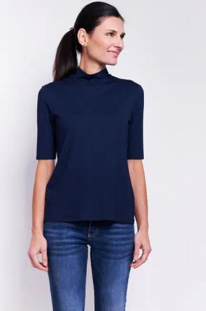 Seidel Moden Stehkragenshirt, im hüftlangen Schnitt, MADE IN GERMANY