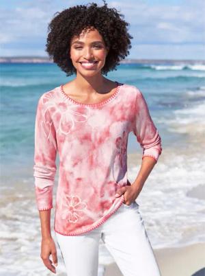 heine Rundhalspullover "Druck-Pullover"