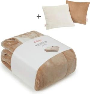 s.Oliver Wohndecke "Doublesoft, Kuscheldecke, Deal, Kissen geschenkt", Kuscheldecke, mit GRATIS-Zugabe: 2x Kissenhülle, mit Reißverschluss