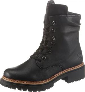 Rieker Schnürboots, Stiefelette, Profilsohle, Blockabsatz, mit lässiger Schnürung