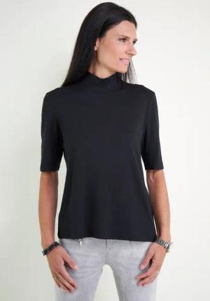 Seidel Moden Stehkragenshirt, im hüftlangen Schnitt, MADE IN GERMANY