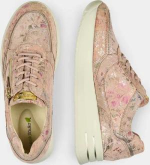 Sneaker mit herausnehmbarem Fußbett - pfirsich / gemustert - Gr. 36 von Goldner Fashion