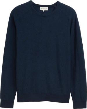 TOM TAILOR Herren Strickpullover aus Baumwolle, blau, Gestreift, Gr. S