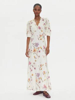 TWINSET Sommerkleid 251TP2770 Écru Slim Fit