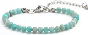 Kim Johanson Fußkette Naturstein Perlenfußkette (1-tlg), mit Edelstahlverschluss