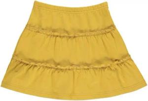 Fred's World by GREEN COTTON Sommerrock Stufenrock gelb Gummizugbund