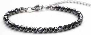 Kim Johanson Fußkette Naturstein Perlenfußkette (1-tlg), mit Edelstahlverschluss