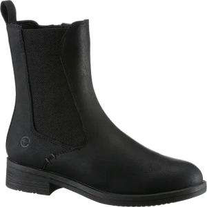 Tamaris Chelseaboots, Blockabstz, Stiefelette, Businesschuh mit T-Logoprägung
