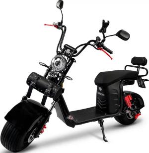 Rolektro E-Motorroller "E-Cruiser 45 Lithium, Schwarz, 2x 60V-20Ah Akku, 1500 Watt", bis zu 100 km Reichweite, mit USB-Anschluss und integr. Alarmanlage