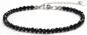 Kim Johanson Fußkette Naturstein Perlenfußkette (1-tlg), mit Edelstahlverschluss
