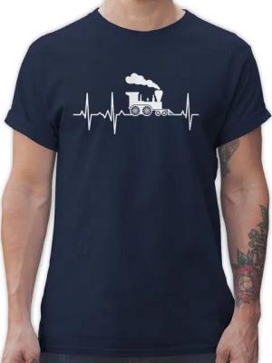 Shirtracer T-Shirt Dampflok Herzschlag weiß Hobby Outfit