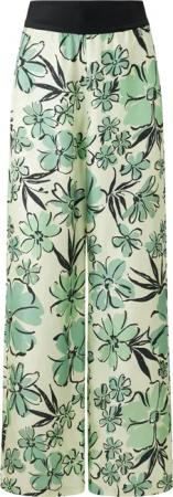 BOGNER Seidenhose Jacky für Damen - Vanille/Grün - 34