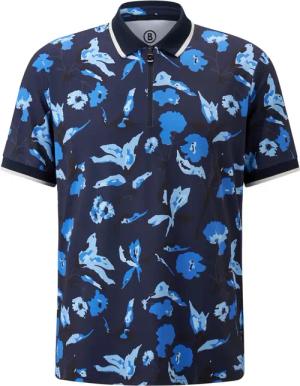 BOGNER SPORT Funktions-Polo-Shirt Valentin für Herren - Navy-Blau/Hellblau - XXL
