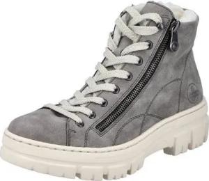 Rieker grau regular fit Schnürstiefelette (1-tlg)