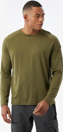 Langarmshirt Herren - Merino Resist grün