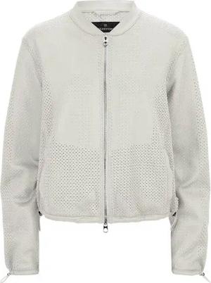 MILESTONE Damen Jacke Simona weiß Mikrofaser