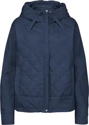 MILESTONE Damen Jacke Keira blau Mikrofaser