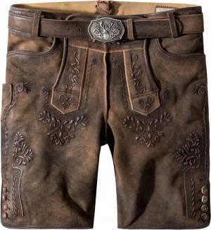 Trachtenlederhose Artur (muskat gespeckt, Gr. 60) von Stockerpoint Classics für Herren, Lederhosen, 100% echt Leder