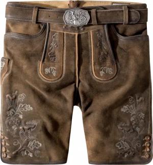 Trachtenlederhose Bastian (havanna gespeckt, Gr. 56) von Stockerpoint Classics für Herren, Lederhosen, 100% Leder