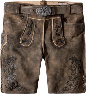 Trachtenlederhose Edgar (kiesel gespeckt-schwarz, Gr. 44) von Stockerpoint Classics für Herren, Lederhosen, 100% Echtleder