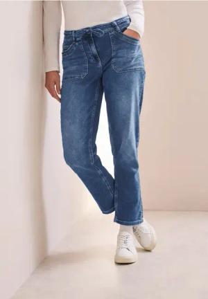 Cecil Damen Jeans im Casual Fit in Blau, Gr: 36