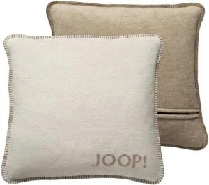JOOP! Dekokissen JOOP! Melange-Doubleface Kissenhülle Natur-Sand 50 x 50cm