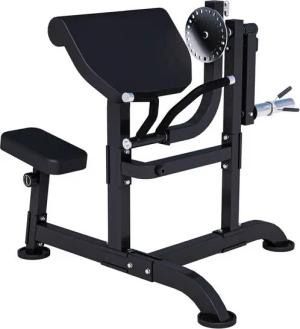GORILLA SPORTS Kraftstation Curlbank 2in1 Pro - Verstellbar, 30/50mm Hantelscheibenhalter, (1-tlg)